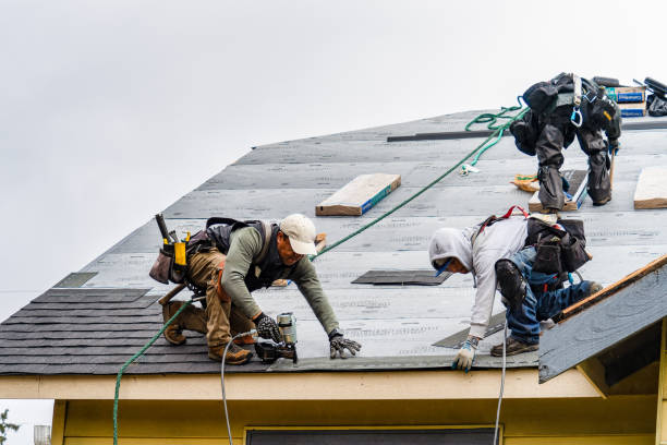 Professional Gutter Installation technician working in Saratoga, WY